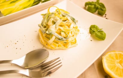 レモンソースのパスタ