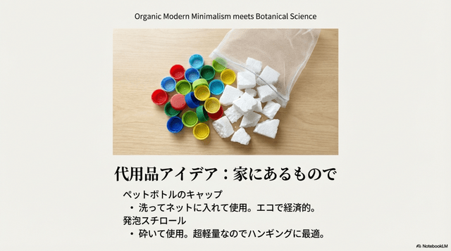 代用品アイデア:ペットボトルのキャップ