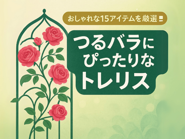 【おしゃれな15アイテムを厳選！】つるバラ誘引にぴったりなトレリスとは？