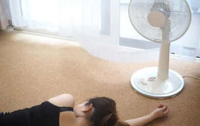 部屋の中にいても夏バテに