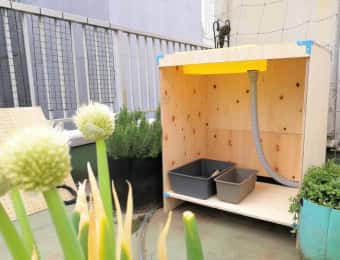 DIYのガーデンシンク