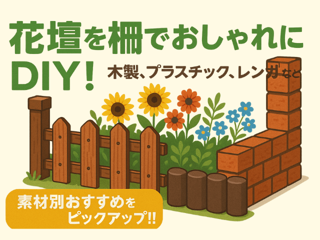 花壇を柵でおしゃれにDIY！木製、プラスチック、レンガなど素材別おすすめをピックアップ!! (2)