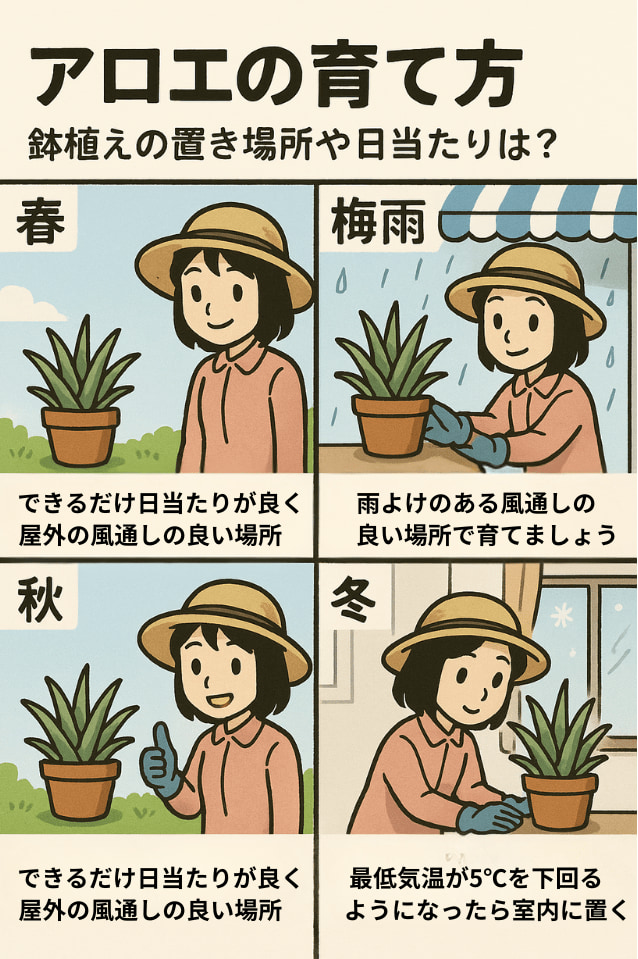 アロエの四季の育て方