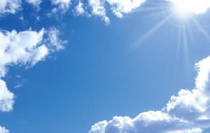 太陽と青空