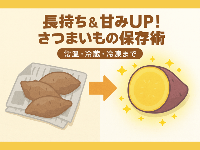【農家流】さつまいもの保存方法！長持ちのコツは？常温・冷蔵・冷凍の保存期間も紹介