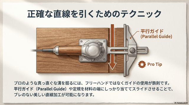 正確な直線を引くためのテクニック