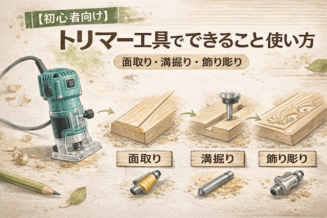 トリマー工具でできること