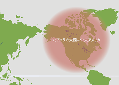 ユッカ原産地 地図