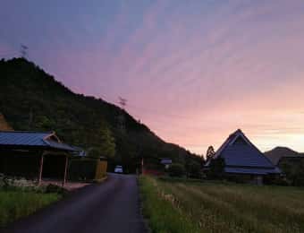 美山町夕景