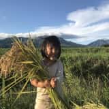 お米を持つ少女
