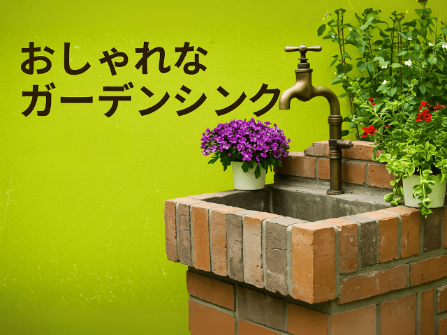 おしゃれなガーデンシンク