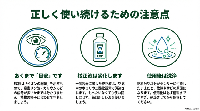 正しく使い続けるための注意点
