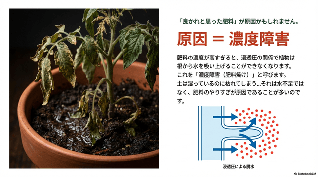 濃度障害かもしれません