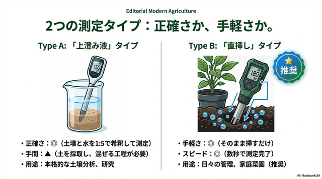 ECメーターの種類|計測方法による2タイプ
