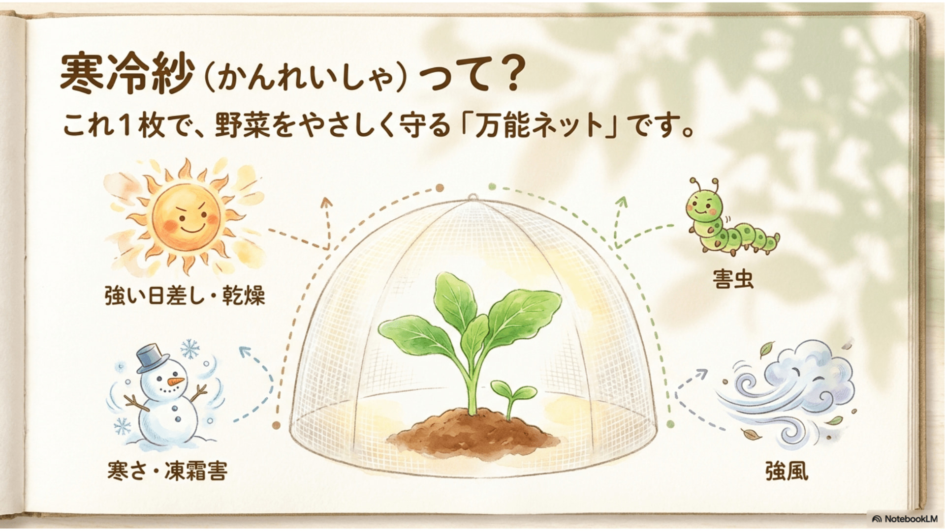 寒冷紗の効果