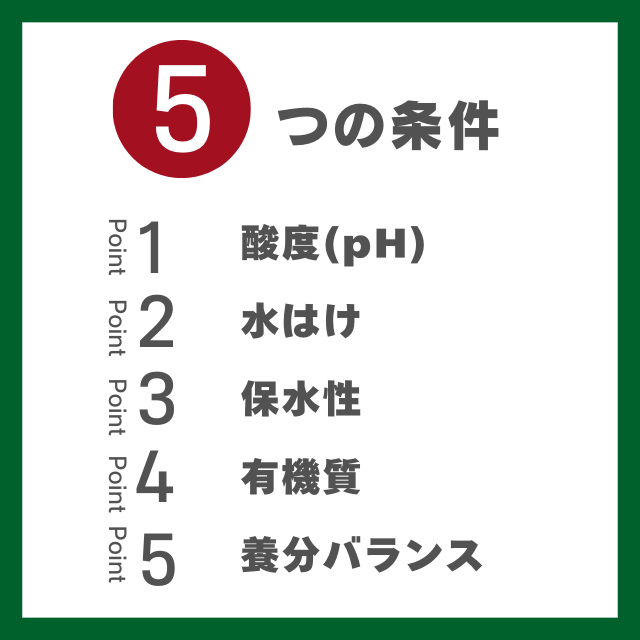 ブルーベリーの土5つの条件