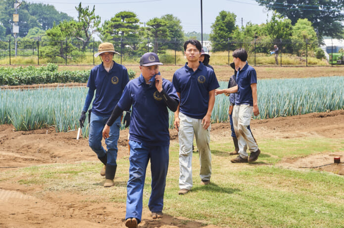 ほ場での実習