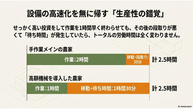 設備の高速化を無に帰す「生産性の錯覚」