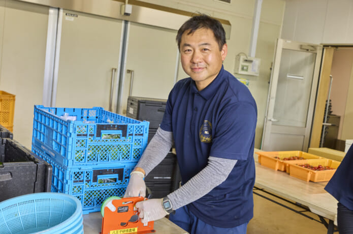 研修室での作業