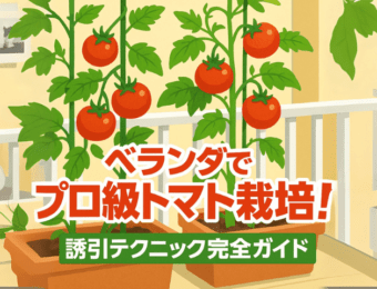 ベランダでプロ級トマト栽培！誘引テクニック完全ガイド
