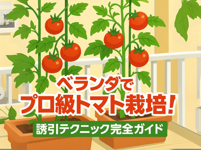 ベランダでプロ級トマト栽培！誘引テクニック完全ガイド