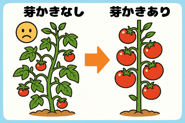 芽かきありと芽かきなしの違い00