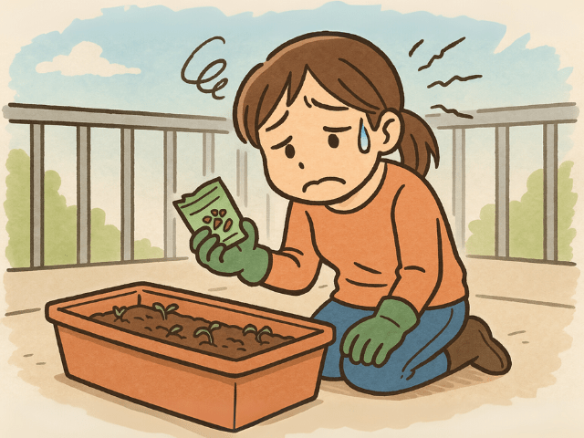 ほうれん草の種まき失敗
