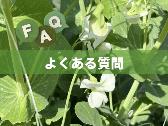 スナップエンドウよくある質問