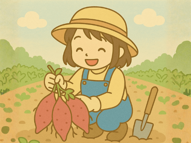 さつまいも収穫の喜び