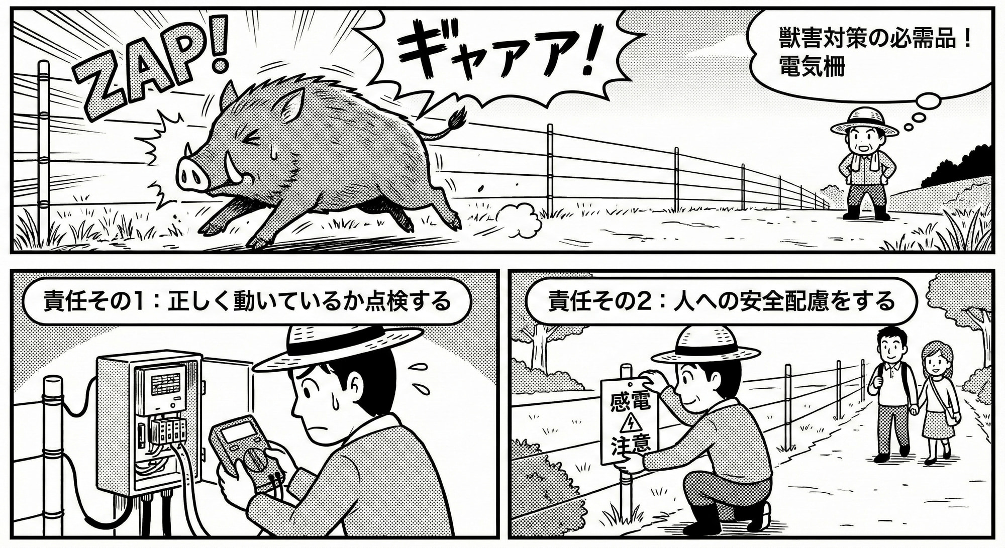 電気柵の管理者の責任