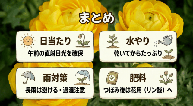 まとめ:3月の管理は「肥料」と「日当たり」を切り替えて咲かせ切る