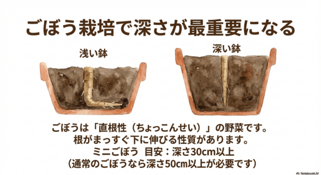 失敗しない鉢選び|決め手は「30cm以上の深さ」