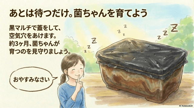 あとは待つだけ。菌ちゃんを育てよう