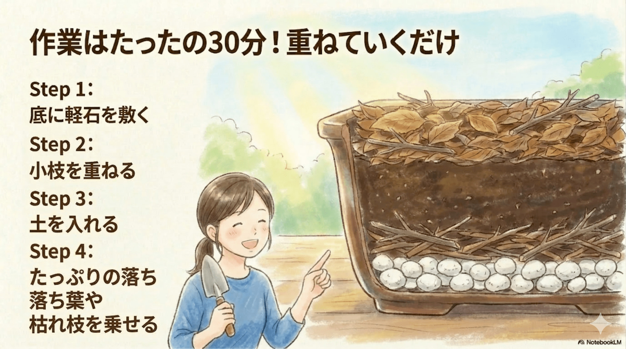 プランターでの土づくり