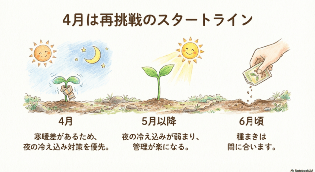 4月は再挑戦のスタートライン