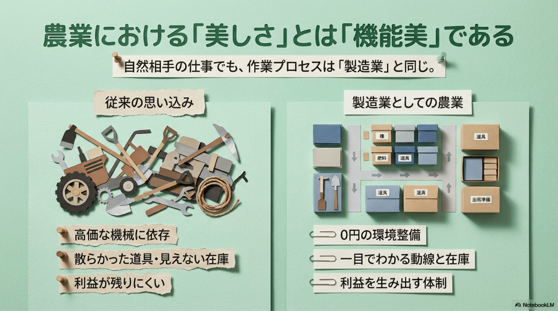 農業における美しさとは機能美である