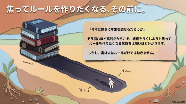 焦ってルールを作る前に