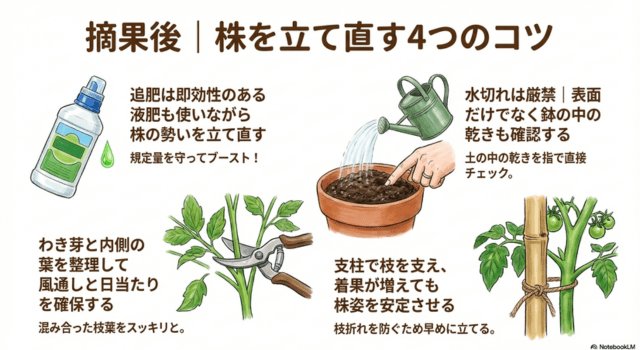 摘果後|株を立て直す4つのコツ