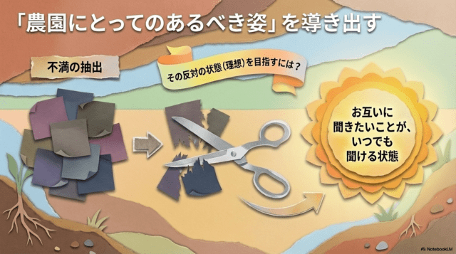 農園にとってあるべき姿を導き出す