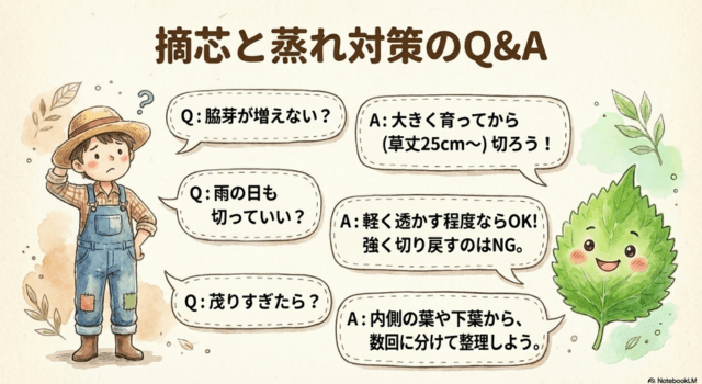 シソの摘芯と蒸れ対策でよくある質問