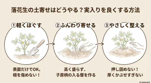 落花生の土寄せはどうやる?実入りを良くする方法