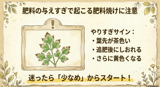 肥料の与えすぎで起こる肥料焼けに注意