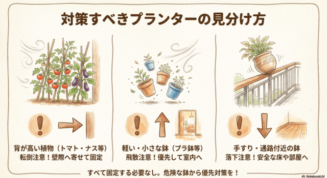 対策すべきプランターの見分け方