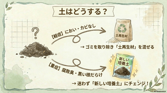 再生材を使う?新しい土に替える?判断の目安