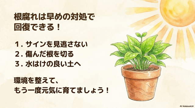 まとめ|根腐れは早めの対処で回復を目指せる
