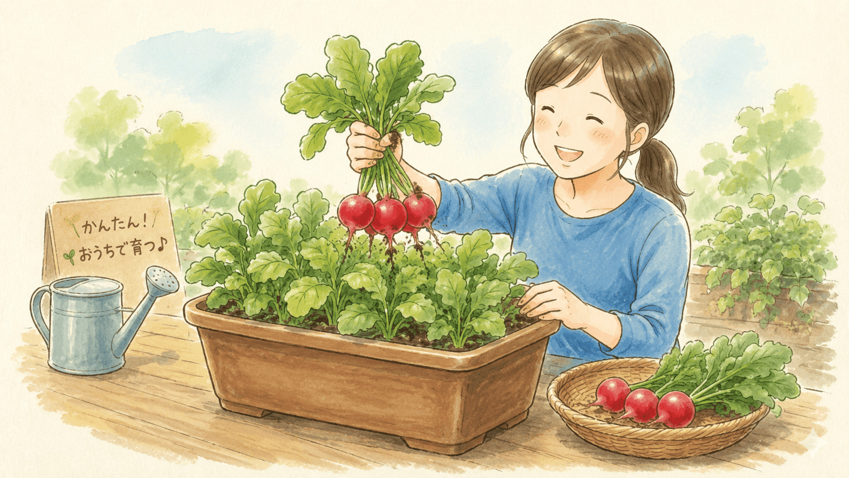 家庭菜園の入り口にラディッシュをすすめる理由
