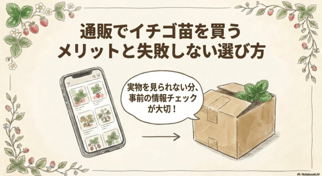 通販でイチゴ苗を買うメリットと失敗しない選び方