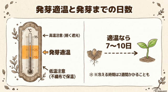ニンジンの発芽適温と発芽までの日数