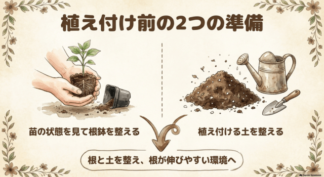 ビオラを春まで咲かせる植え付け準備は2つ