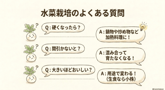 水菜栽培のよくある質問